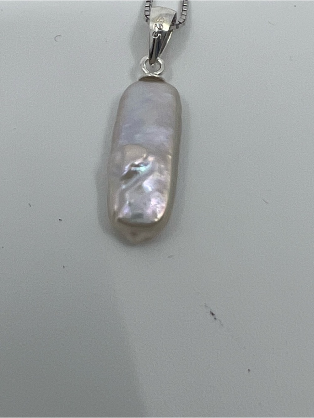 American Pearl Company freshwater bar Pearl Pendant Necklace with Chain - Picture 5 of 10